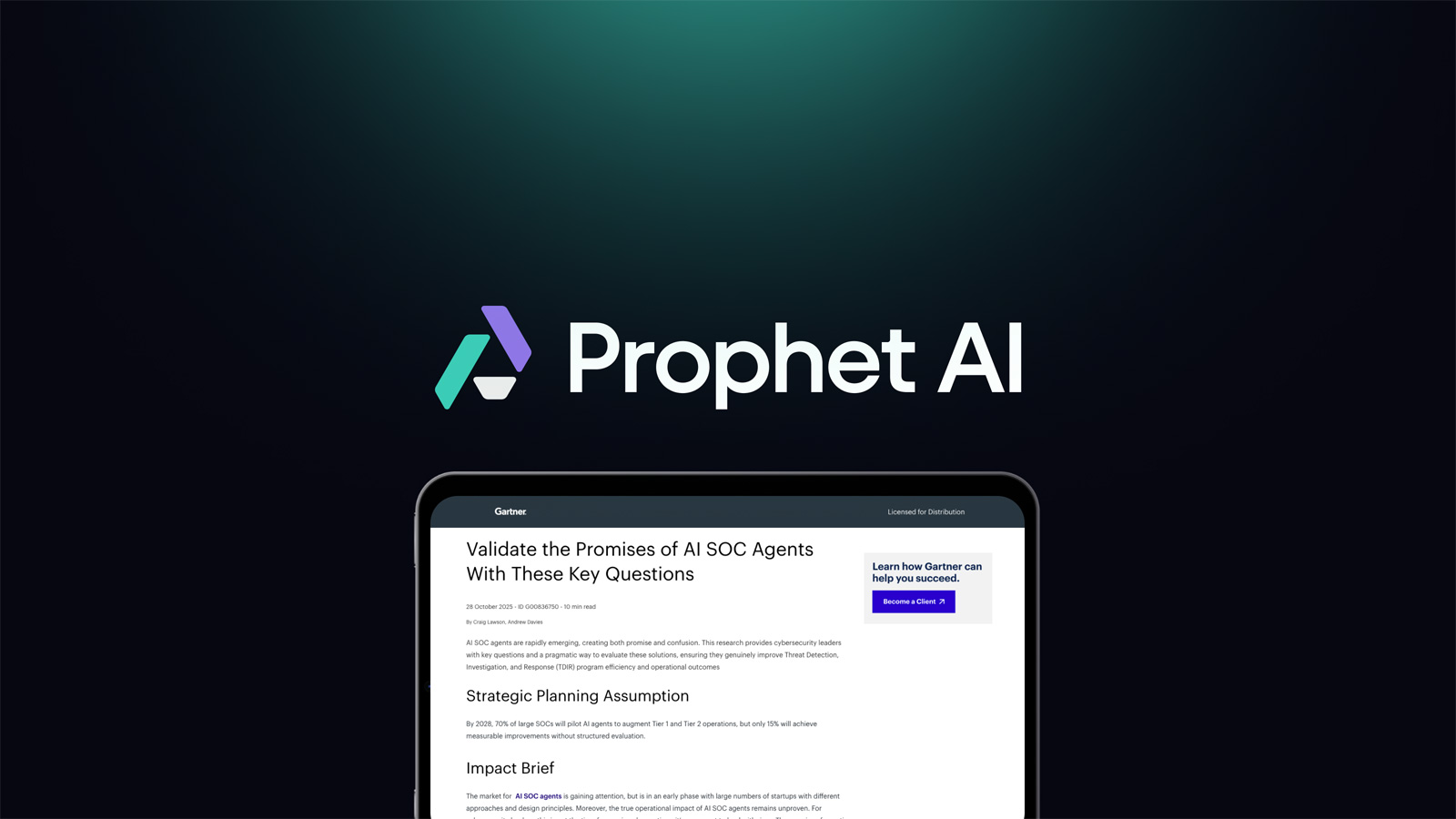 How to Evaluate AI SOC Agents: 7 Questions Gartner Says You Should Be Asking
