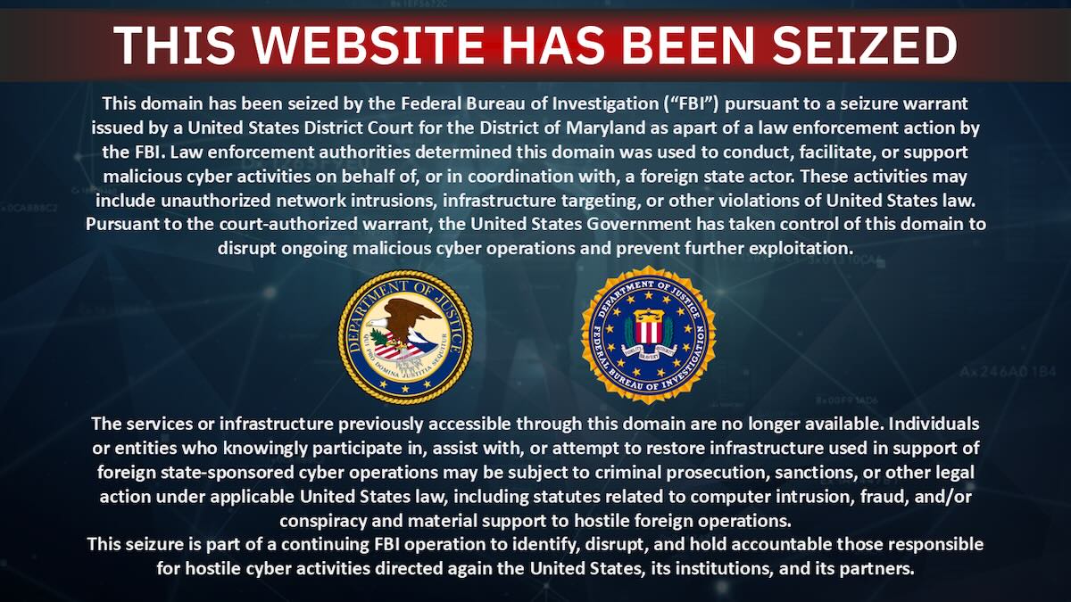 US Confirms Handala Link to Iran Government Amid Takedown of Hackers’ Sites