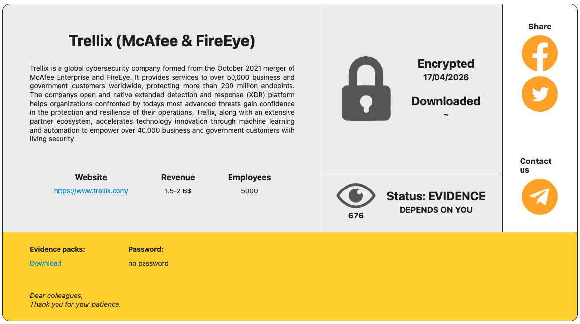 Ransomware Group Takes Credit for Trellix Hack
